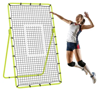 Imagen del producto de Pelota de voleibol de rebote, diseño duradero, ángulos ajustables, color verde brillante