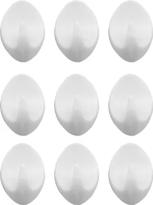Produktbild von 9x Haken Selbstklebend Kunststoff Handtuchhaken Wandhaken Küchenhaken Weiß Set
