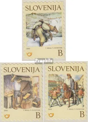 Produktbild von Briefmarken Slowenien 2002 Mi 389-391 (kompl.Ausg.) postfrisch Kinderbuchillustrationen Markenheftchen