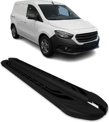 Image de Marchepieds latéraux pédale pour Mercedes Citan W420 L1 2021-2026 Alu Noir 2Pcs