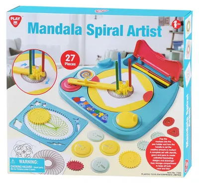 Image de Playgo Mandala Spirographe et pochoirs - 27dlg.