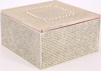 Produktbild von Schmuckdose Universaldose mit Strasssteinen Box Schmuckschatulle Dose
