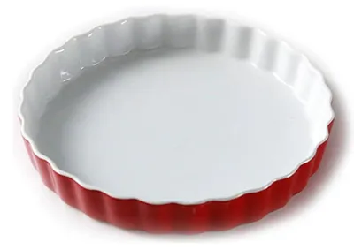 Image de Moule à gâteau profond en céramique, 25 cm, rouge