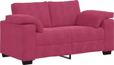 Obrázek produktu pro Dvousedák, vínově červená, 160 x 77 x 82 cm, samet