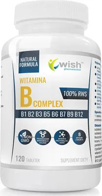 Obrázok produktu pre Vitamín B-COMPLEX 120 kapsúl WISH