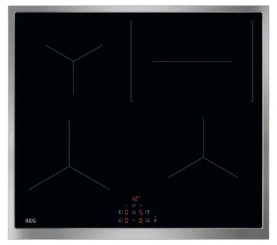 Produktbild von AEG TX64IC00XB, Schwarz, Integriert, 60 cm, Zonen-Induktionskochfeld, Glaskeramik, 4 Zone(n)