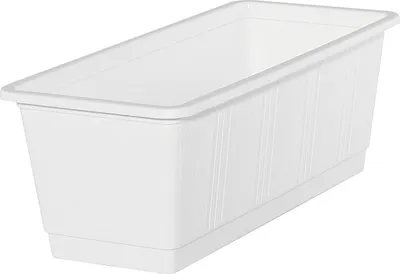 Zdjęcie produktu dla Geli 803-04010 Standardowy pojemnik na kwiaty, 40 x 17,5 cm, biały (1 szt.)
