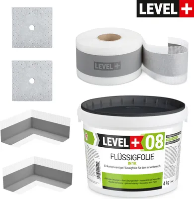 Produktbild von Abdichtung Set Innenecke Wanddichtmanschette Dichtband für Bad Dusche Küche SET07