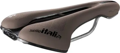 Produktbild von Selle Italia Flite Boost Gravel TI 316 Superflow, Fahrradsattel, Track, Braun, Einfarbig, Karbonfaser, Mikrofaser