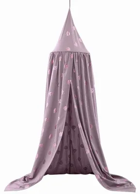 Image de Auvent en coton 100 % avec motif arc-en-ciel pour enfants