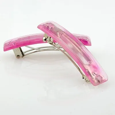Produktbild von 2 Stück rechteckige Patentspangen 52x12 in Rosa