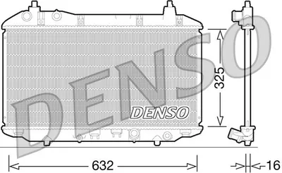 Produktbild von DENSO DRM40031 Kühler Wasserkühler Motorkühler für HONDA CIVIC VIII Hatchback (FN, FK)