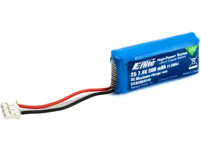 Obrázek produktu pro E-flite 200mAh 2S 7.4V 30C Li-Po baterie