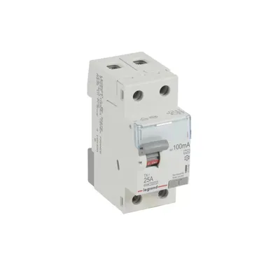 Obrázok produktu pre Legrand TX3 prúdový chránič 25A, 2-pólový, 100mA, typ A, 230VAC, 2TE 411564
