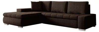 Produktbild von MIRJAN24 Ecksofa Orkan Mini Cord, Polsterecke mit Bettkasten und Schlaffunktion, Elegante Eckcouch (Farbe: Poso 06)