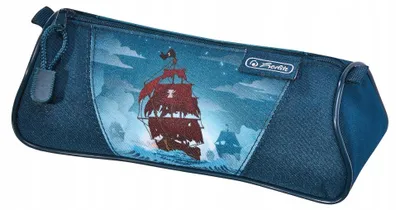 Produktbild von Herlitz Piratebay, Weiches Federmäppchen, Polyester, Blau, 225 mm, 77 mm, 90 mm
