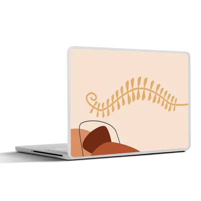 Produktbild von MuchoWow® Laptop Aufkleber Sticker Cover Sommer - Pflanze - Abstrakt - Pastell 31x22.5 cm - Laptop-Deko