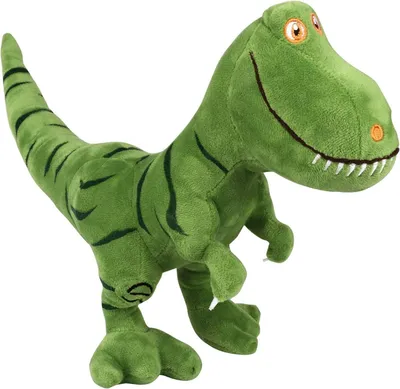 Imagen del producto de Peluche de dinosaurio T-Rex, 40 cm, color verde, juguete de peluche para niños
