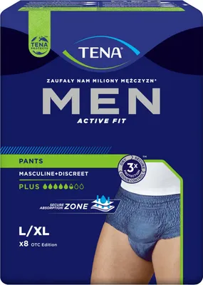 Produktbild von Tena Men Pants Plus Large OTC Edition 8 saugfähige Höschen - Langfristig!