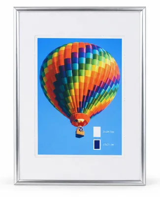 Produktbild von NLS Kunststoff Bilderrahmen Wanddeko Collage Poster Fotorahmen Bildträger Lifestyle - Farbe: Silber | Format: 21x29,7 (DIN A4)