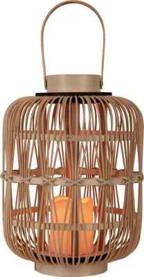 Produktbild von Näve Leuchten LED Dekoleuchte "KORBINIAN" Inkl. Timer H: 42,5cm LED Dekoleuchte "KORBINIAN" Inkl. Timer H: 42,5cm LED Dekoleuchte "KORBINIAN" Inkl. Timer, ca. 42 cm hoch, aus naturfarbenem Rattan – Timerfunktion – Schiebeschalter