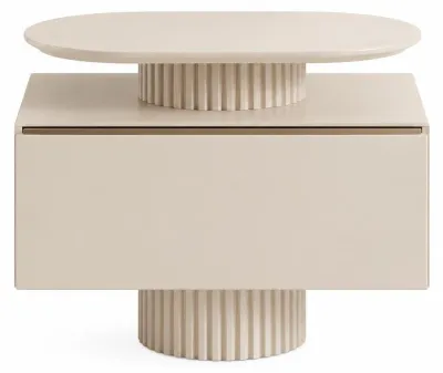 Immagine prodotto di Comodino, design moderno, color beige, spazioso, elegante e nuovo