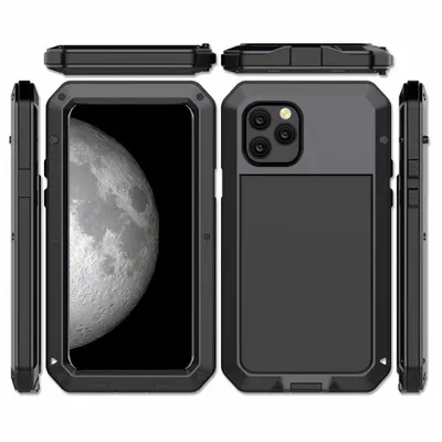 Produktbild von Hülle Für iPhone13/14/15/16/17 Pro Max, Metall Handyhülle,IP54 Wasserdicht, iPhone17 Pro Max, Outdoor, Schwarz