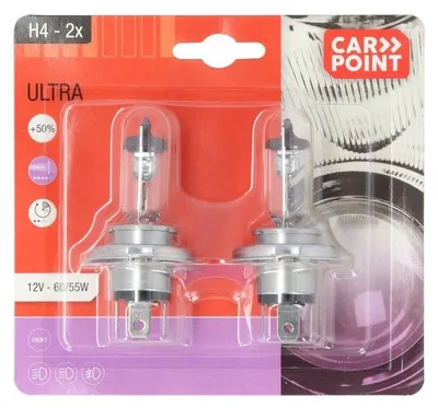 Produktbild von Carpoint Ultrabright Auto Lampen H4 12V 60/55W 2 Stück