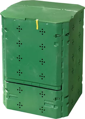 Obrázok produktu pre Kompostér – Kompostovací systém pre záhradu – Spracovanie odpadu – Aktívny ventilačný systém – 600 litrov – Zelená farba