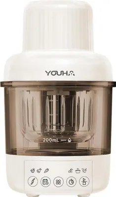 Image de Youha Baby Food Maker Pro - Robot de cuisine pour bébé 7 en 1 pour cuire à la vapeur, réduire en purée, mixer, réchauffer, stériliser - autonettoyant, minuterie, silencieux, sans BPA