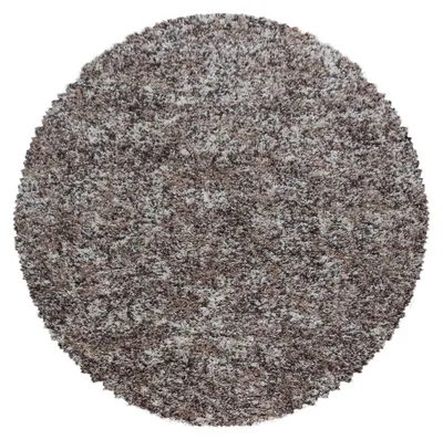 Produktbild von Hochflor Teppich Enrico rund, Farbe: Beige, Größe:80 cm rund