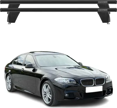 Produktbild von OMAC Menabo Dachträger Querträger für BMW 5er F10 2010-2016 ABE Aluminium Schwarz