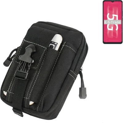 Produktbild von K-S-Trade Gürtel Tasche kompatibel mit ZTE Blade 20 5G Gürteltasche Holster Schutz Hülle Handy Hülle Smartphone outdoor Handy-Hülle schwarz