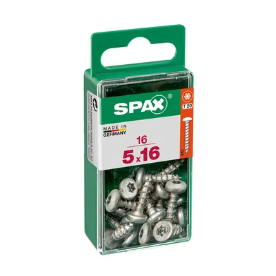 Image de Vis à Bois Spax Wirox 5x16mm Fixation Bois Polyvalente - Spax