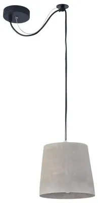Produktbild von Casa Padrino Hängeleuchte Grau Ø 19 x H. 17 cm - Moderne Pendelleuchte mit Beton Lampenschirm