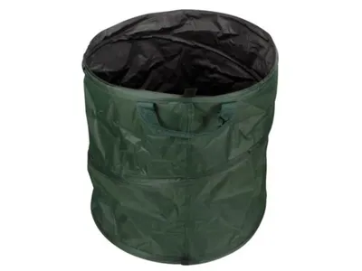 Produktbild von Perel Gartensack, faltbar, 85 l, Griffe, dunkelgrün/schwarz, wasserabweisend