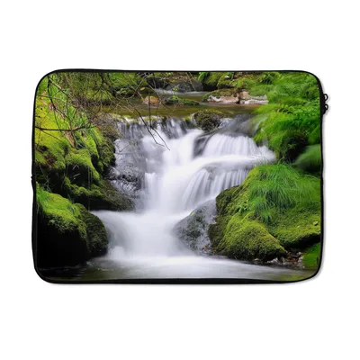 Produktbild von MuchoWow® Laptop Hülle 14 ZollWasser - Natur - Wasserfall Laptoptasche - Laptoptasche - Stoßsicher - Schutzhaube