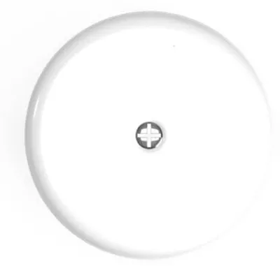 Porzellan Abzweigdose 78 mm - Weiß und Schwarz