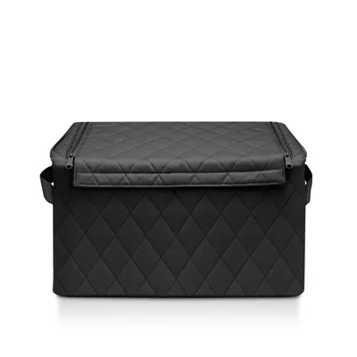 Produktbild von reisenthel storagebox M, Aufbewahrungsbox, Recycling-Polyestergewebe, Rhombus Black, 30 L, FS7059