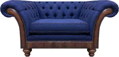 Obrázok produktu pre modré kreslo Chesterfield Čalúnený nábytok Dizajnové kreslo
