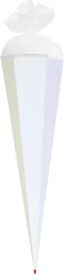 Obrázek produktu pro ROTH 668531 ROTH Bastelschultüte mit Verschluss, 850 mm, weiß