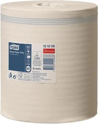 Obrázek produktu pro Papírové utěrky v roli Tork - M2, 2vrstvé, bílý recykl, 6 rolí