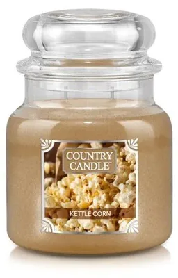 Obrázek produktu pro Vonná svíčka Country Candle Kettle Corn, střední, s dvěma knoty (453 g)
