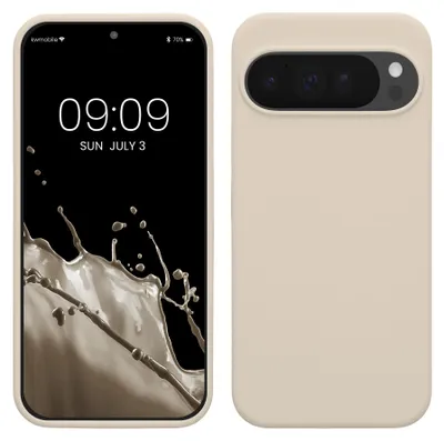 Produktbild von kwmobile Handyhülle für Google Pixel 10 Pro XL Hülle - Case Silikon - Kabelloses Laden - Schutzhülle Cover in Creme matt