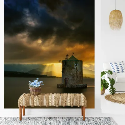 Produktbild von A.S. Création Vlies Fototapete Landschaft Old Windmill DD119085 Natur Designwall