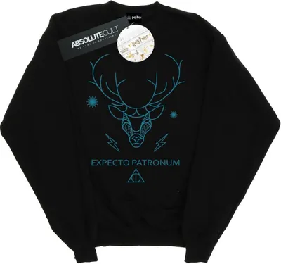 Produktbild von Harry Potter - "Expecto Patronum" Sweatshirt für Damen BI21017 (L) (Schwarz)