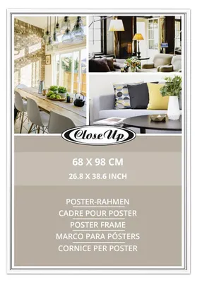 Zdjęcie produktu dla Ramka na plakat 68 x 98 cm biała