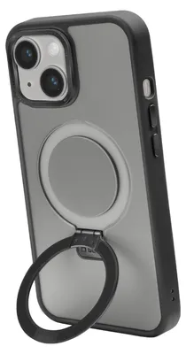Produktbild von SBS Cover compatibile con ricarica MagSafe con finiture in metallo e anello con funzione stand per iPhone 15