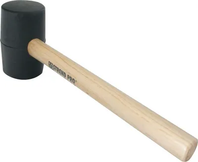 Image de Marteau Strend Pro Premium HM226, 680 g, 300 mm, en caoutchouc, manche en bois, diametre 70 mm