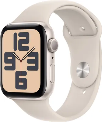 Produktbild von APPLE Watch SE GPS 44mm hliníkové puzdro Starlight so športovým remienkom Starlight - M/L